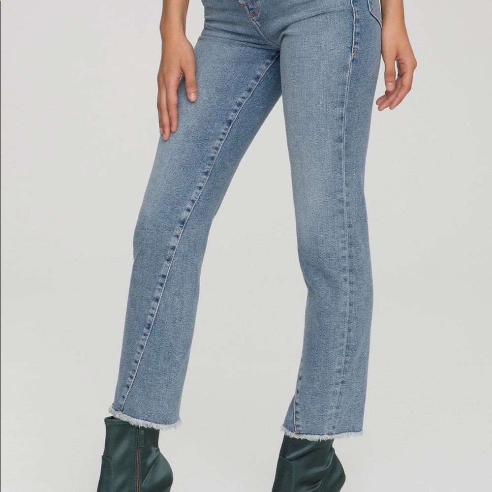 NWT Good American Twisted Seam Cropped Jean